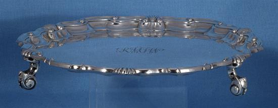 A George V silver salver, by James Dixon & Sons, Diameter 262mm, weight: 21.8oz/680grms
